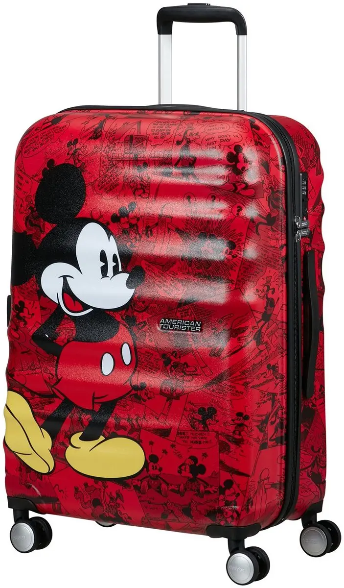 American Tourister Wavebreaker Disney Spinner 67/24cm - 64L - Mickey Comics Red - afbeelding 6 van 6