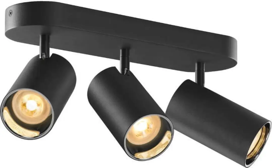 SLV Asto Tube 3-lichts Opbouwspot - 3x GU10 - Zwart