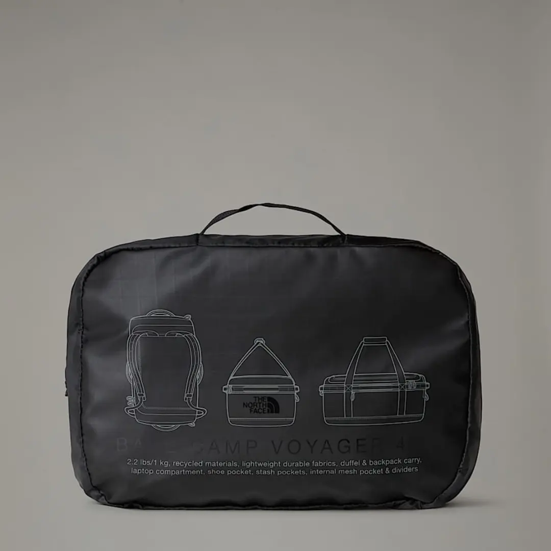 The North Face Base Camp Voyager Duffel 42L - Zwart/Asfaltgrijs - afbeelding 4 van 6