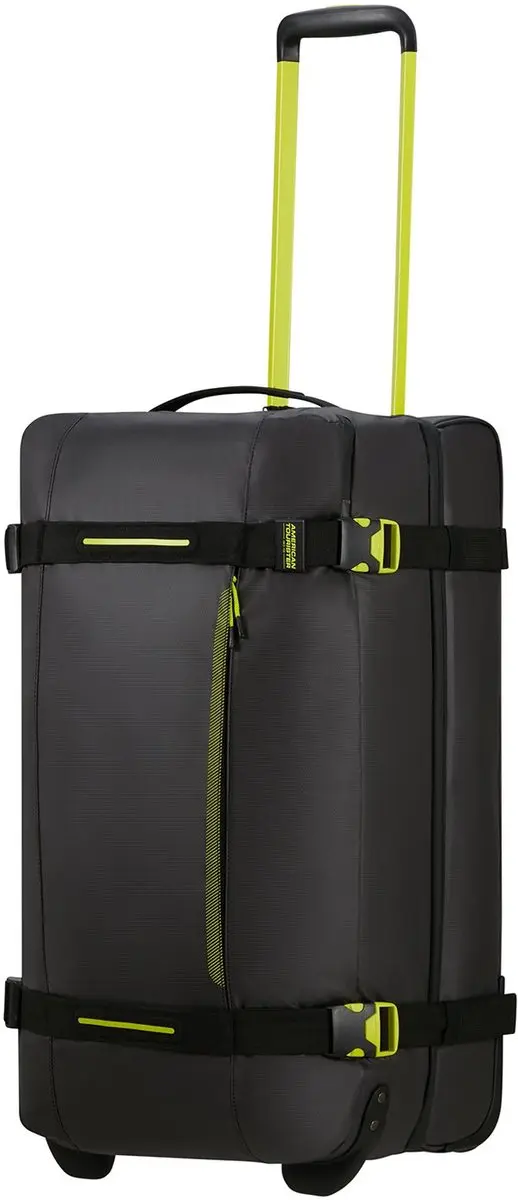American Tourister Urban Track Coated M Reistas - 84L - Zwart/Limoen - afbeelding 6 van 6