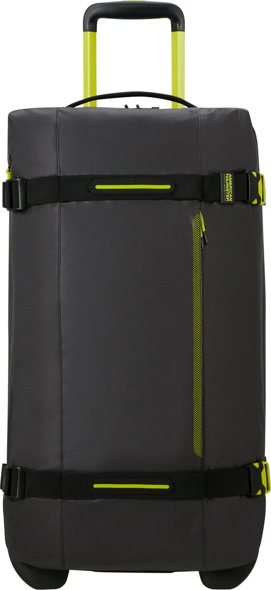 American Tourister Urban Track Coated M Reistas - 84L - Zwart/Limoen - afbeelding 4 van 6