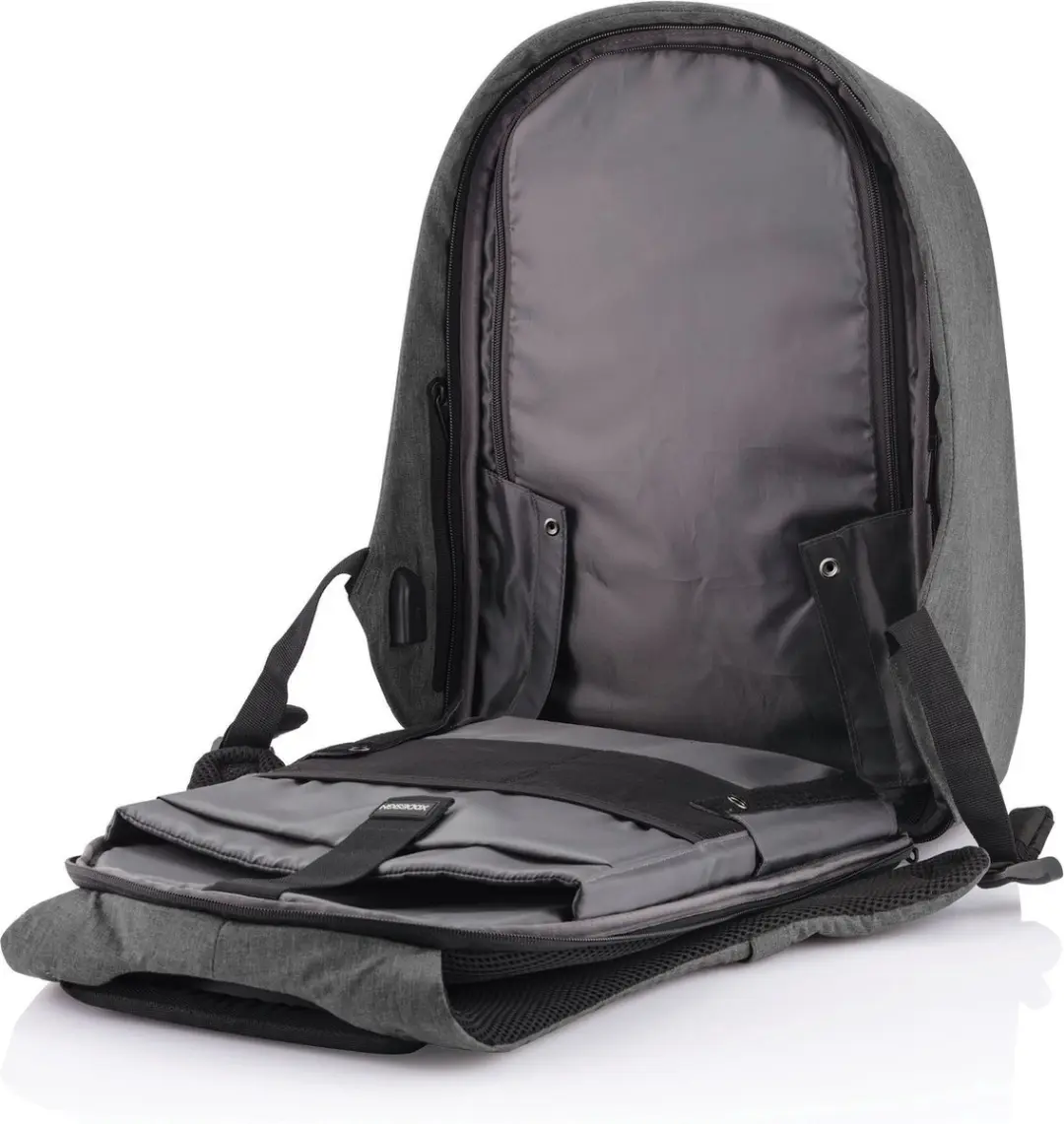 XD Design Bobby Hero XL Rugzak 21.5L - 17 inch - Grijs - afbeelding 3 van 6