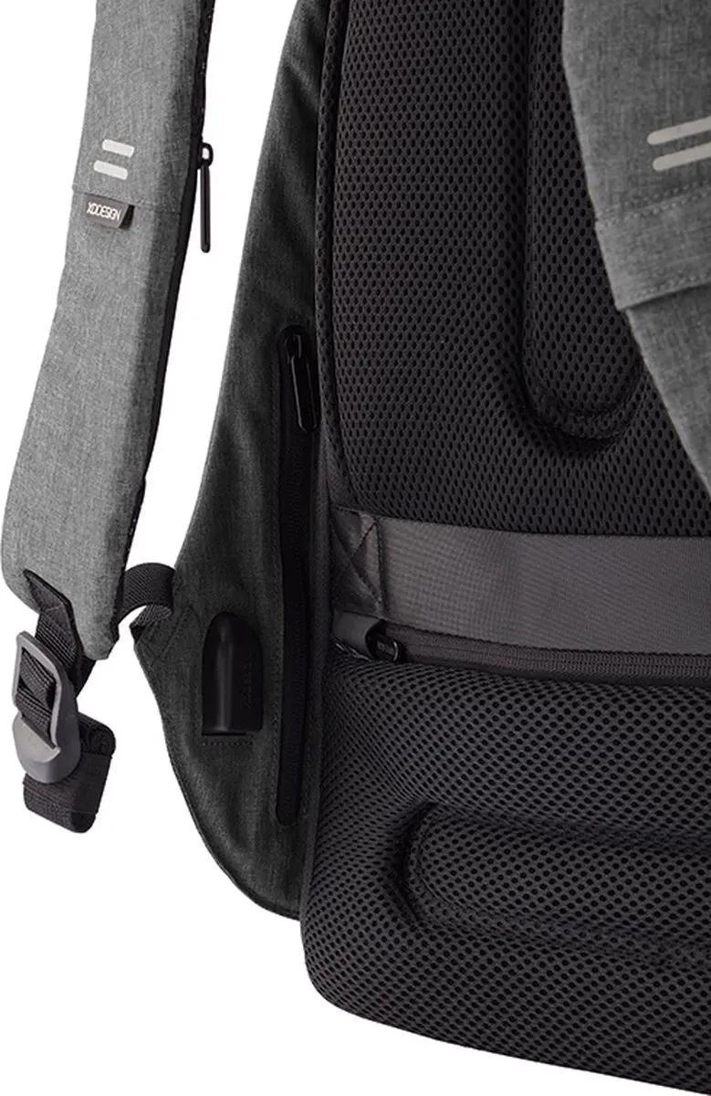 XD Design Bobby Hero XL Rugzak 21.5L - 17 inch - Grijs - afbeelding 5 van 6