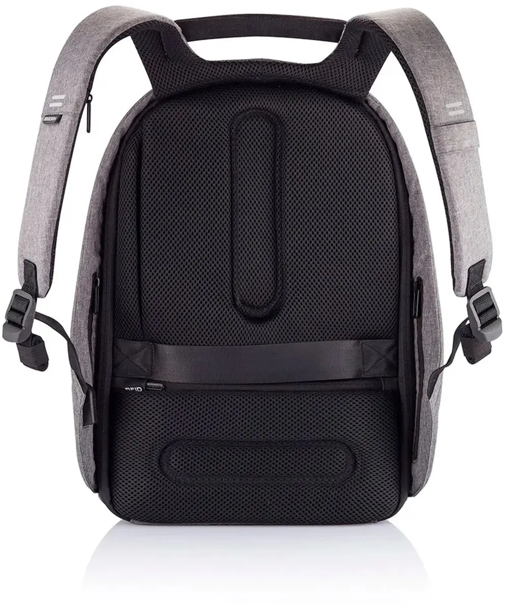 XD Design Bobby Hero XL Rugzak 21.5L - 17 inch - Grijs - afbeelding 2 van 6