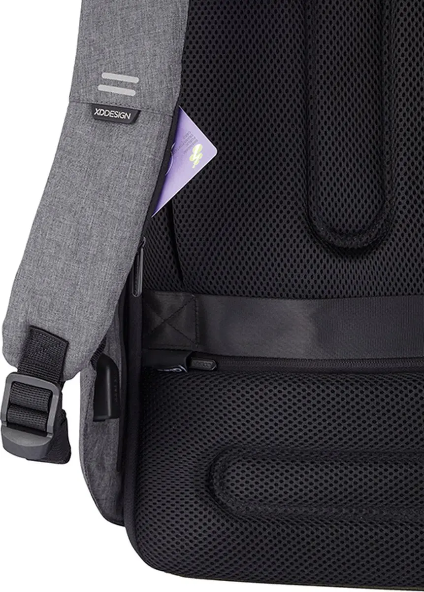 XD Design Bobby Hero XL Rugzak 21.5L - 17 inch - Grijs - afbeelding 4 van 6