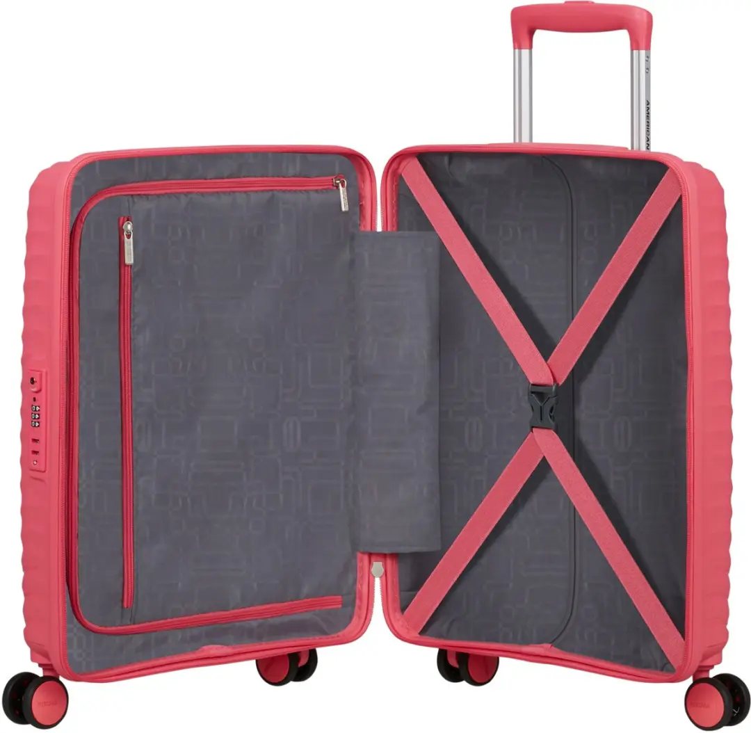 American Tourister Diablast Handbagage 55cm 35L - 4 Wielen - Pink Glitch - afbeelding 5 van 6