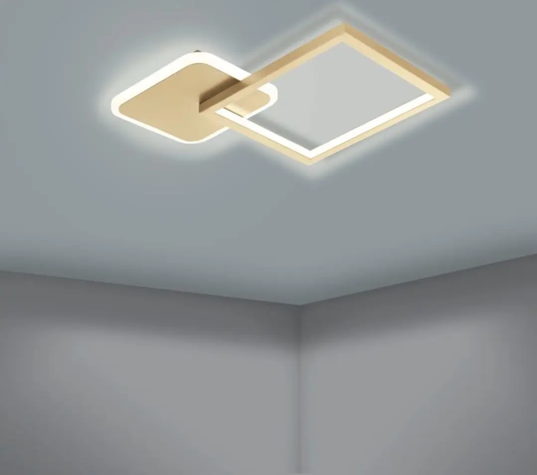 Eglo Gafares Plafondlamp LED 33cm - Goud/Wit - Dimbaar