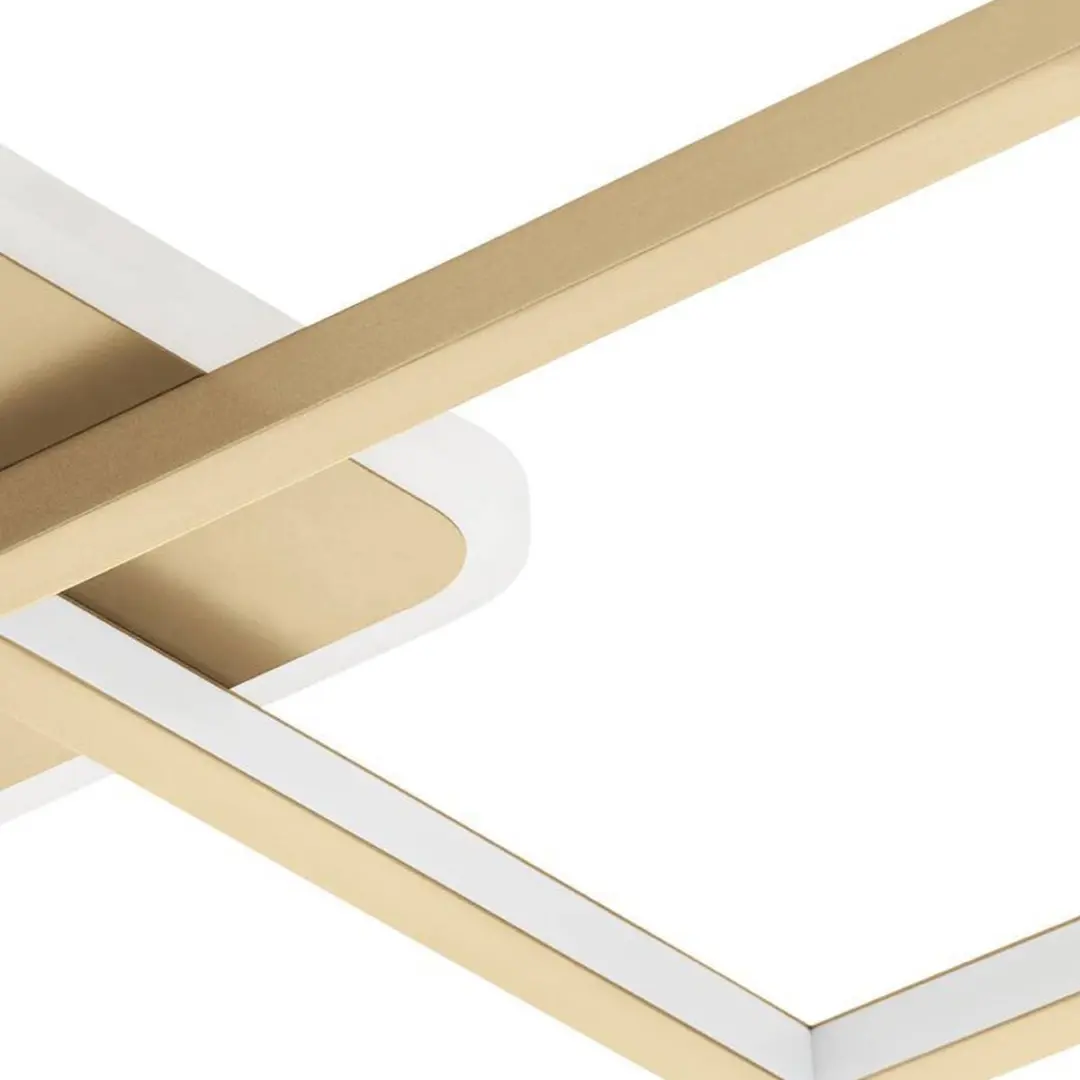 Eglo Gafares Plafondlamp LED 33cm - Goud/Wit - Dimbaar