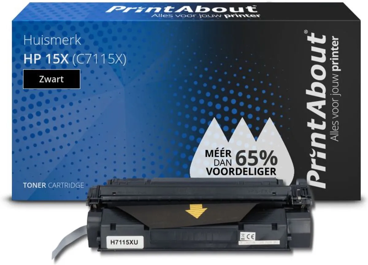PrintAbout HP 15X C7115X Toner - Zwart