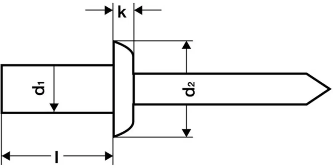 Gesipa CAP Dichtblindniet 4x8mm - 500 Stuks - afbeelding 5 van 6