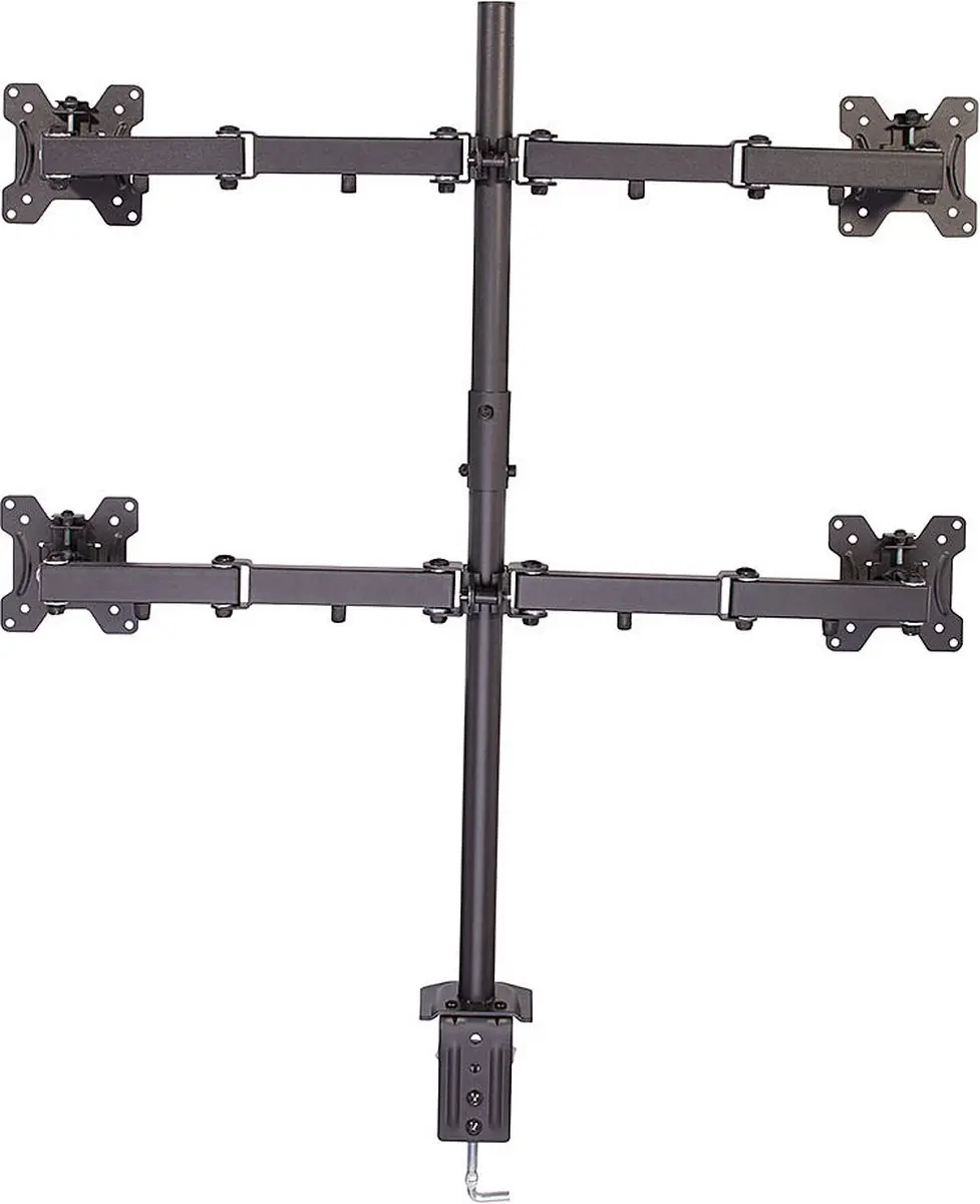 Lindy 40659 Monitor-tafelbeugel 4-voudig - 71,1 cm (28") - Zwart - afbeelding 2 van 4