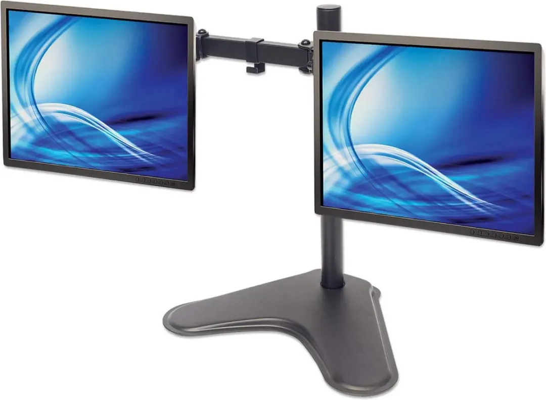 Manhattan 461559 LCD Monitorbeugel - 2 Monitoren - Zwart - afbeelding 3 van 5