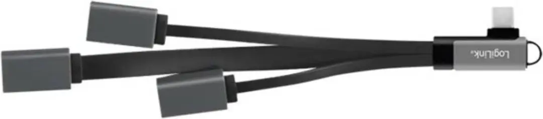 Logilink UA0361 USB-hub 3 Poorten - USB 3.1 Gen1 5Gbps - Zilver - afbeelding 4 van 6