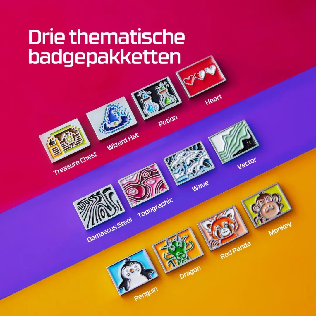 HP HyperX Badgepakket - Meerkleurig - afbeelding 3 van 5