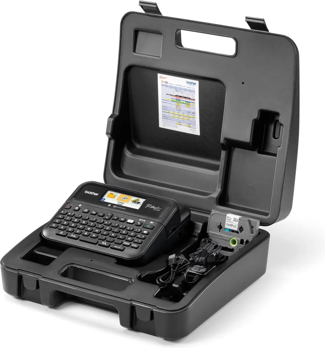 Brother PT-D610BTVP Thermische Labelprinter - AZERTY - USB/Bluetooth - 30mm/sec - afbeelding 4 van 6