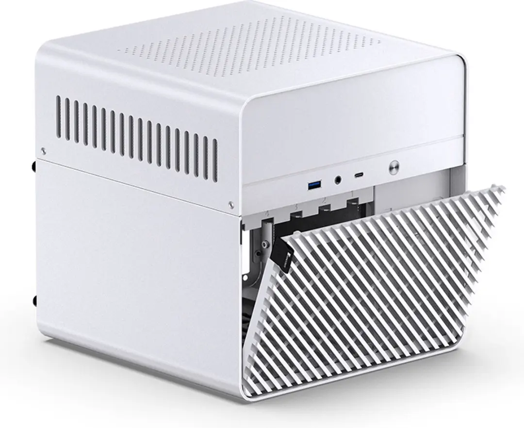 Jonsbo N2 Cube PC Gehäuse - 5x 3.5" + 1x 2.5" - Wit
