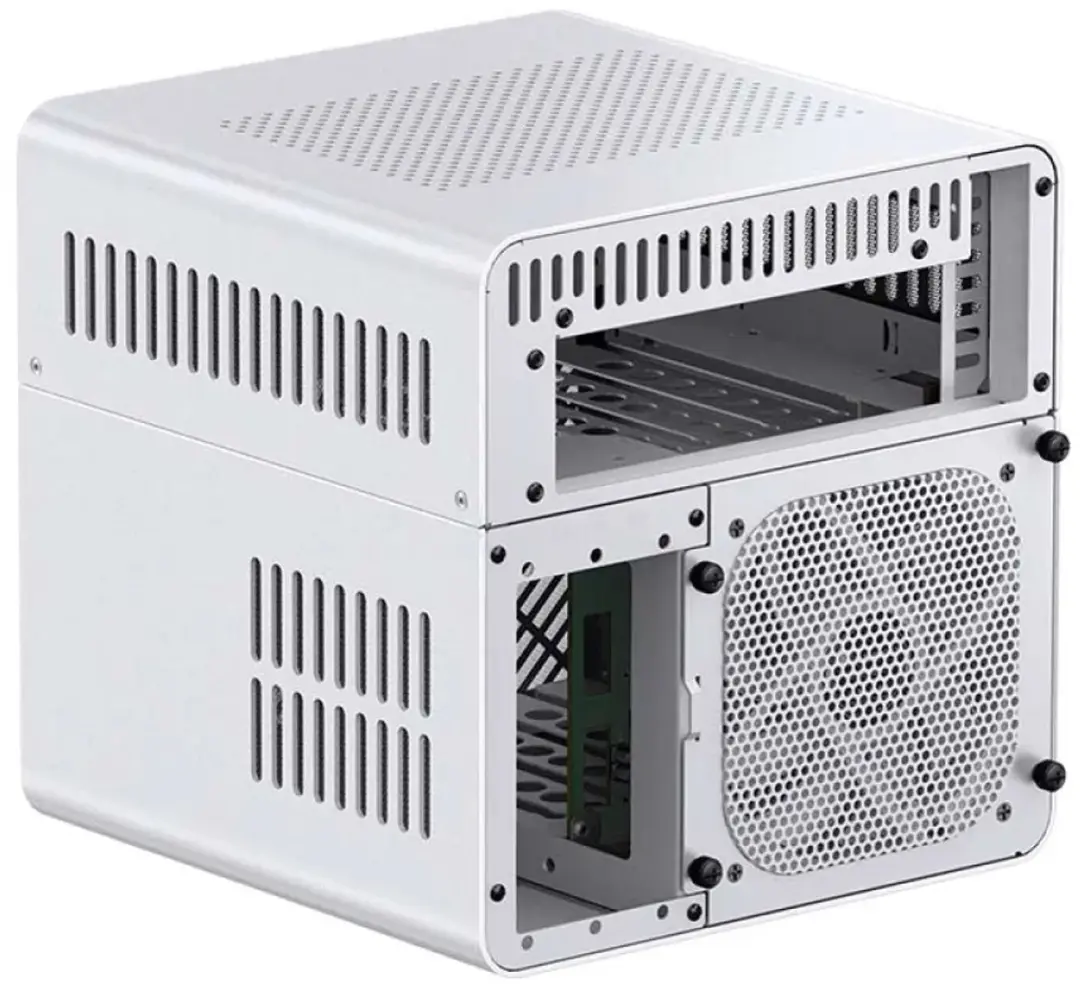 Jonsbo N2 Cube PC Gehäuse - 5x 3.5" + 1x 2.5" - Wit