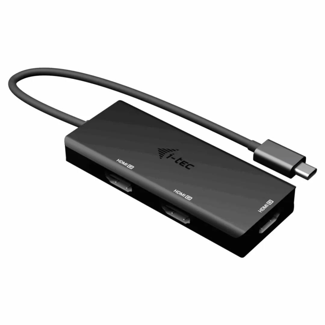 i-tec USB-C Triple 4K HDMI Video Adapter, Power Delivery 100W