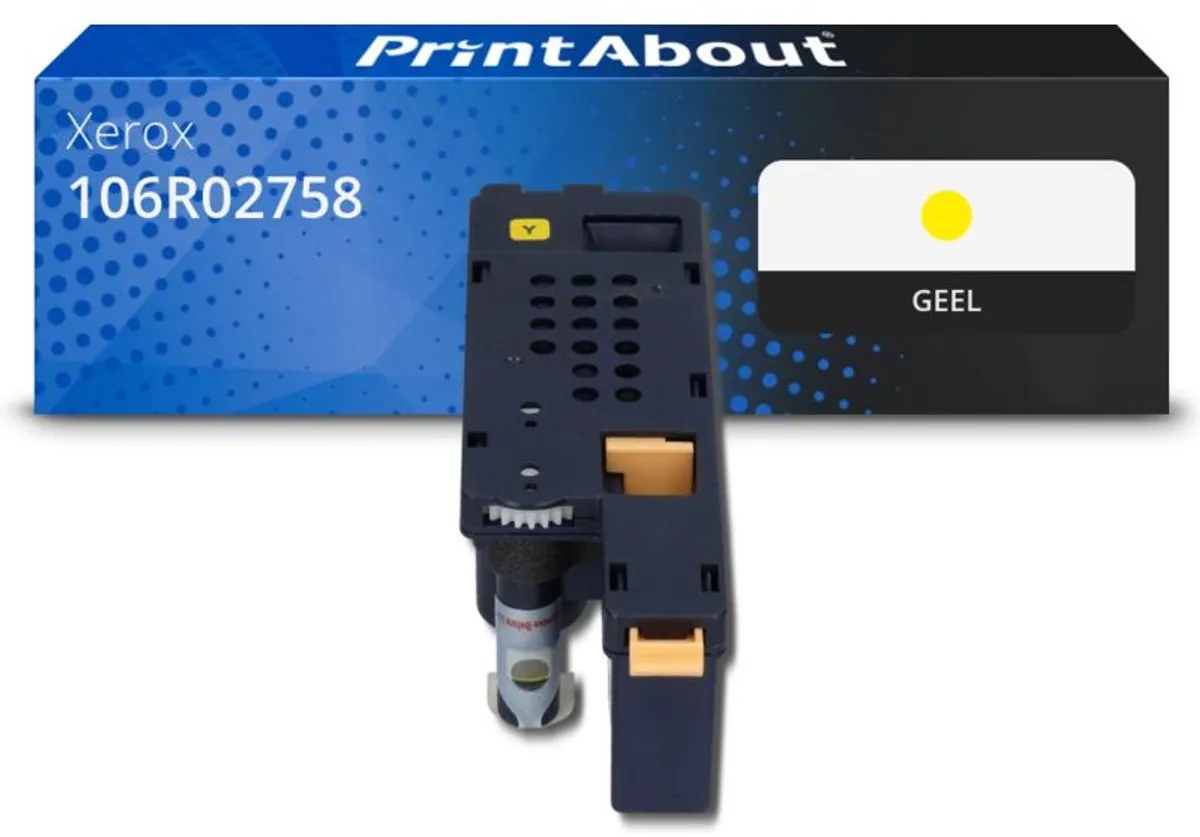 PrintAbout Huismerk Xerox 106R02758 Toner Geel