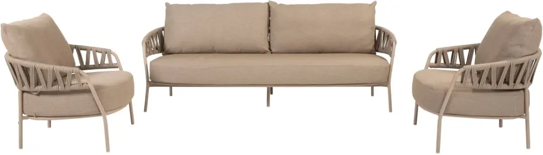 4 Seasons Outdoor Calma Loungebank met Salute Tafel