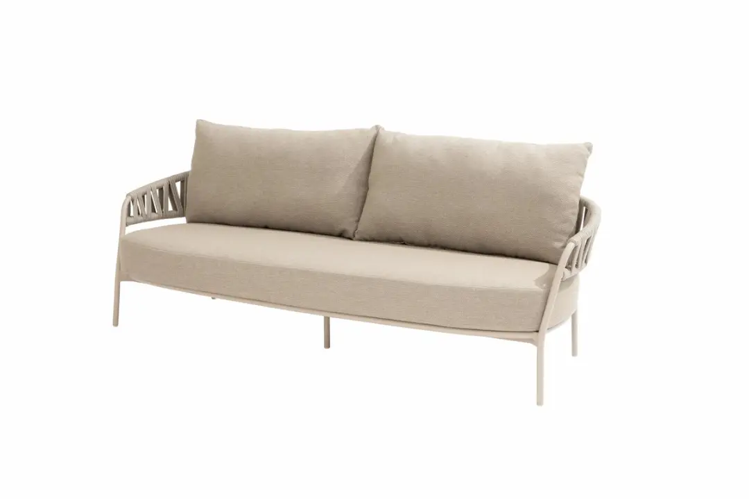 4 Seasons Outdoor Calma Loungebank met Salute Tafel - 120x65cm - Latte - afbeelding 3 van 6