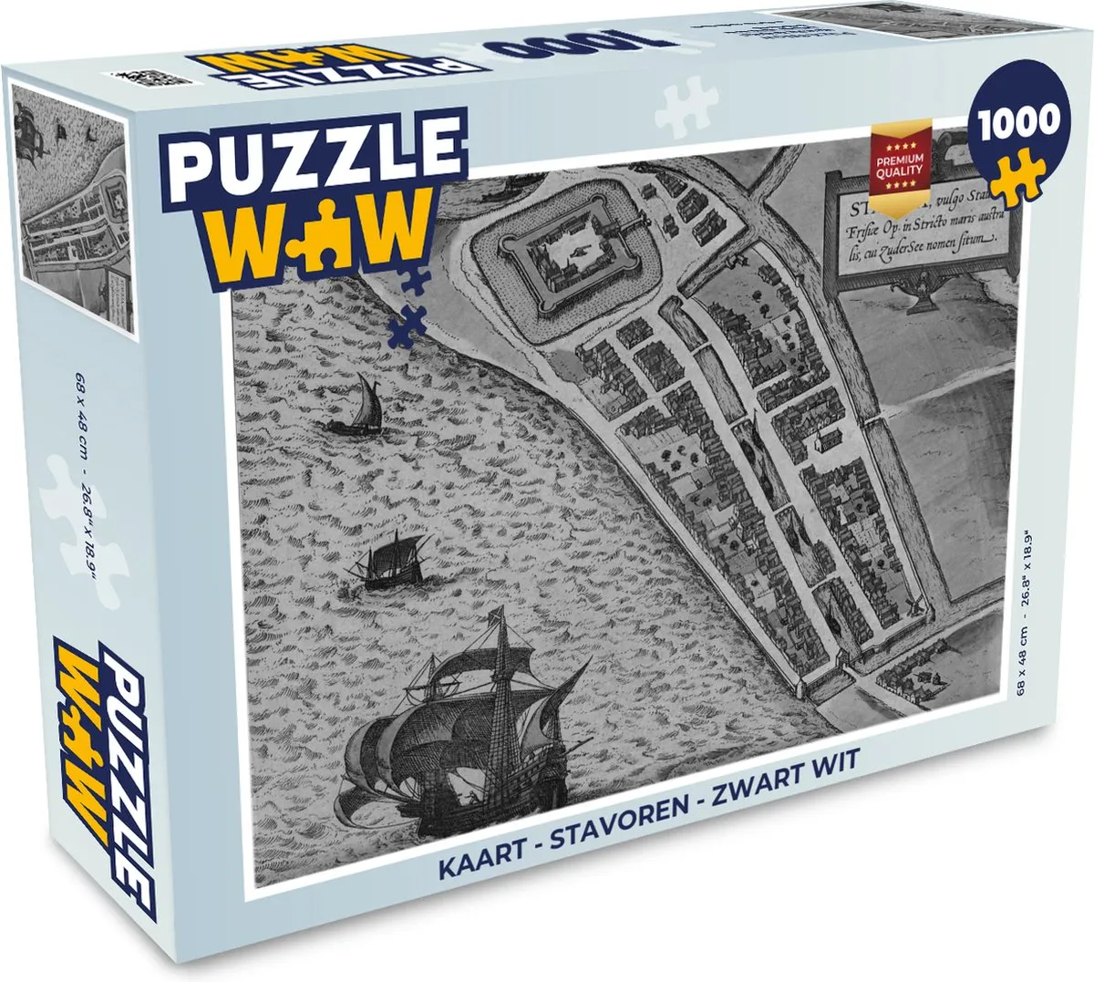PuzzleWow Stavoren Legpuzzel 1000 Stuks - MPN 6017002024044