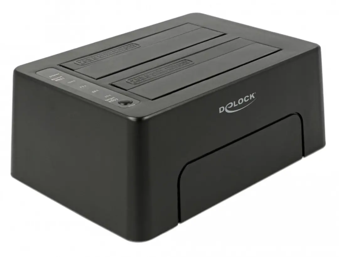 Delock USB-C 3.1 Docking Station 63957 - 2x SATA HDD/SSD - Clonefunctie - Zwart - afbeelding 6 van 6