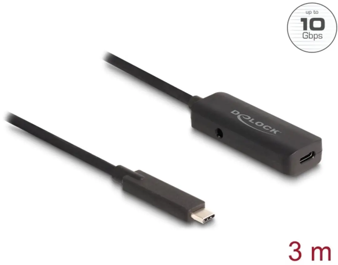 Delock Active USB 10 Gbps extension cable USB Type-C™ 3 m