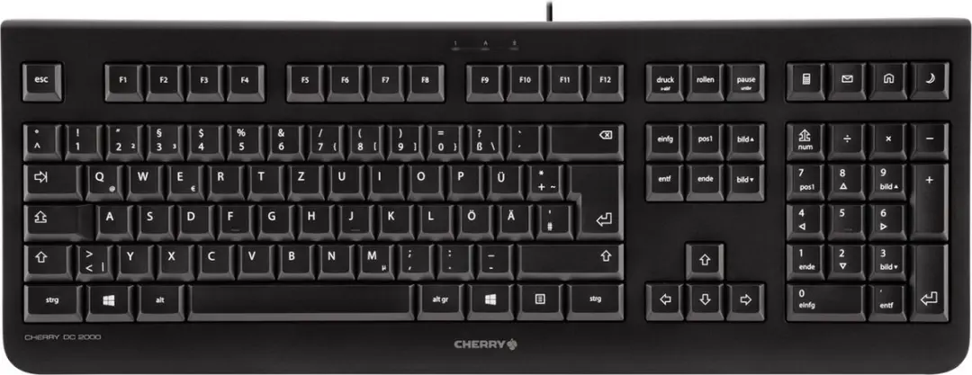 Cherry DC 2000 JD-0800BE-2 Toetsenbord - 3 Knoppen - Zwart - afbeelding 4 van 6