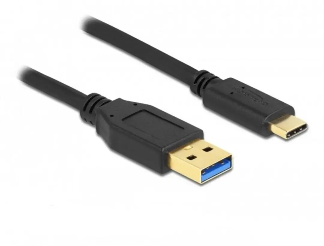 Delock USB 3.2 Gen 2 Type-A naar Type-C Kabel 3m - Zwart - afbeelding 3 van 4