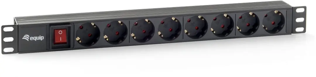 Equip 333283 PDU 1U 8 AC-uitgangen Zwart - afbeelding 3 van 6