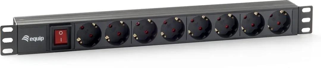 Equip 333283 PDU 1U 8 AC-uitgangen Zwart - afbeelding 2 van 6
