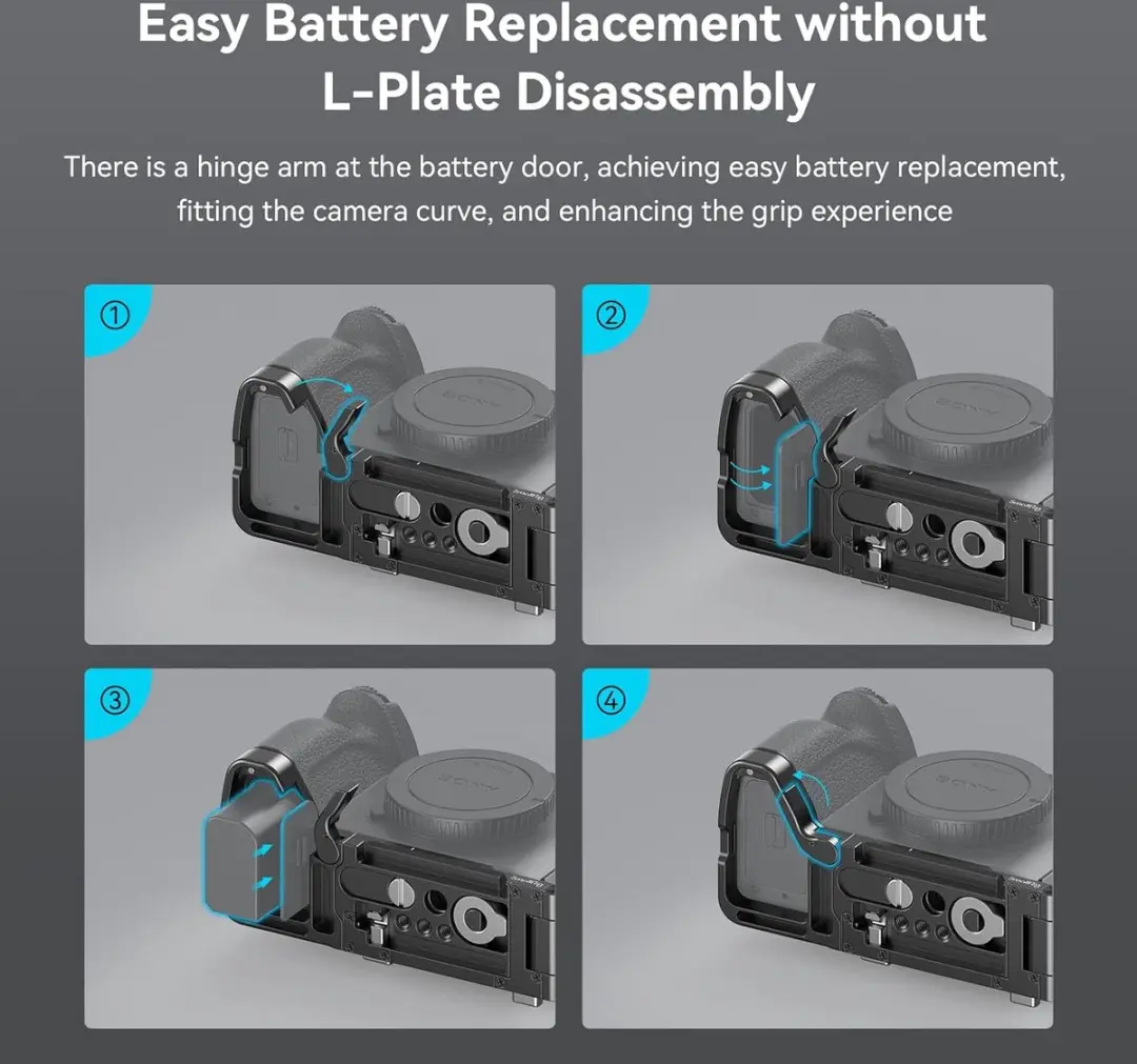 SmallRig 3984 Vouwbare L-Bracket - Sony A7R V/A7 IV/A7S - afbeelding 6 van 6