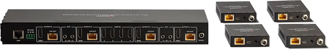 Lindy 38328 AV Extender - Zwart - afbeelding 4 van 5