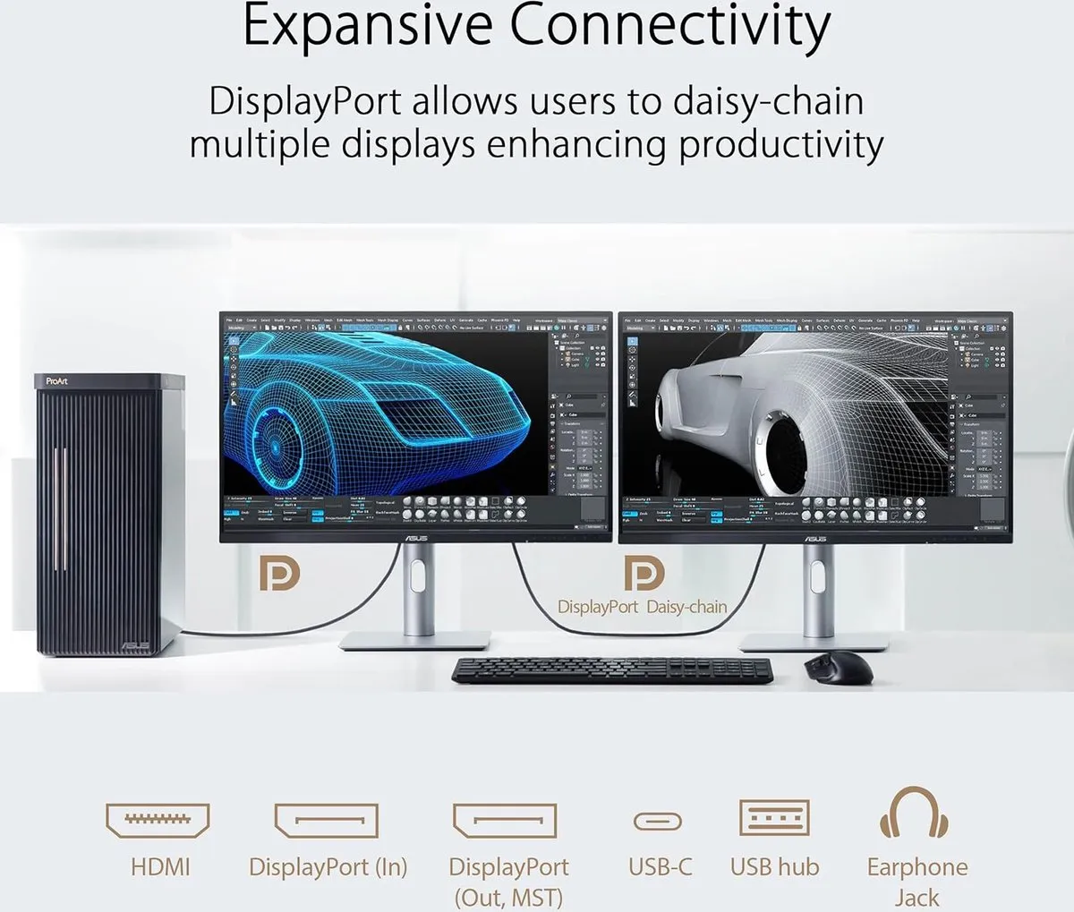ASUS ProArt Display PA24ACRV - QHD IPS Grafisch Designer Monitor - USB-C 96w - 24 inch