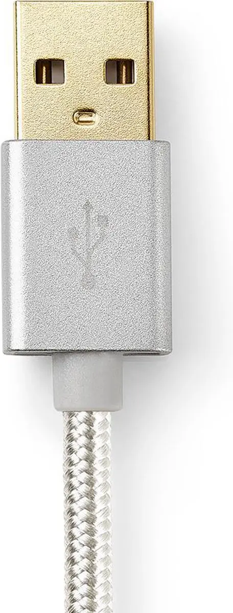 Nedis Lightning Kabel USB-A 480Mbps 3m Aluminium - afbeelding 6 van 6