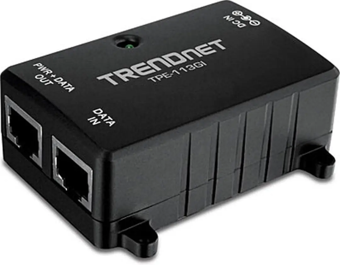 Trendnet TPE-113GI PoE Injector 15,4W - Zwart - afbeelding 3 van 3