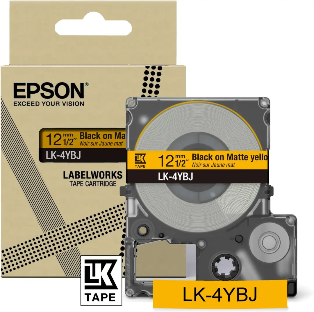 Epson Matte Tape LK-4YBJ