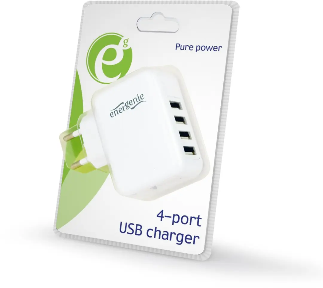 Gembird EG-U4AC-02 4-poorts USB-lader - 15W - Wit - afbeelding 2 van 6