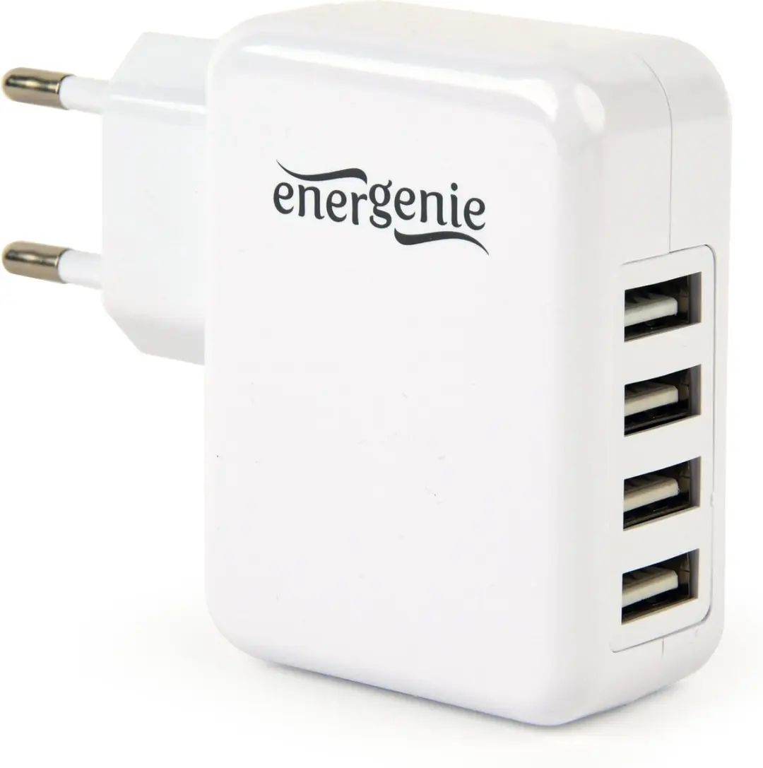 Gembird EG-U4AC-02 4-poorts USB-lader - 15W - Wit - afbeelding 3 van 6