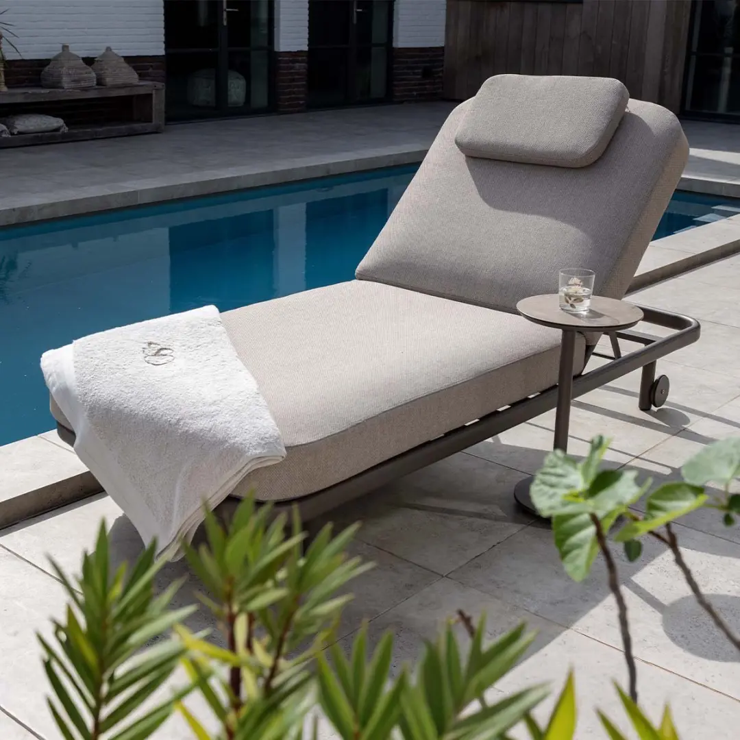 4 Seasons Milano Terre Ligbed met kussen en hoofdsteun - afbeelding 4 van 6