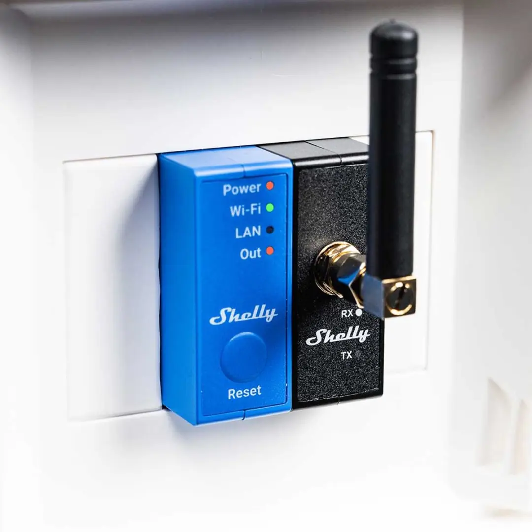 Shelly Pro LoRa Add-on S-ProLoRaAdd - Domotica Module - Zwart - afbeelding 3 van 6