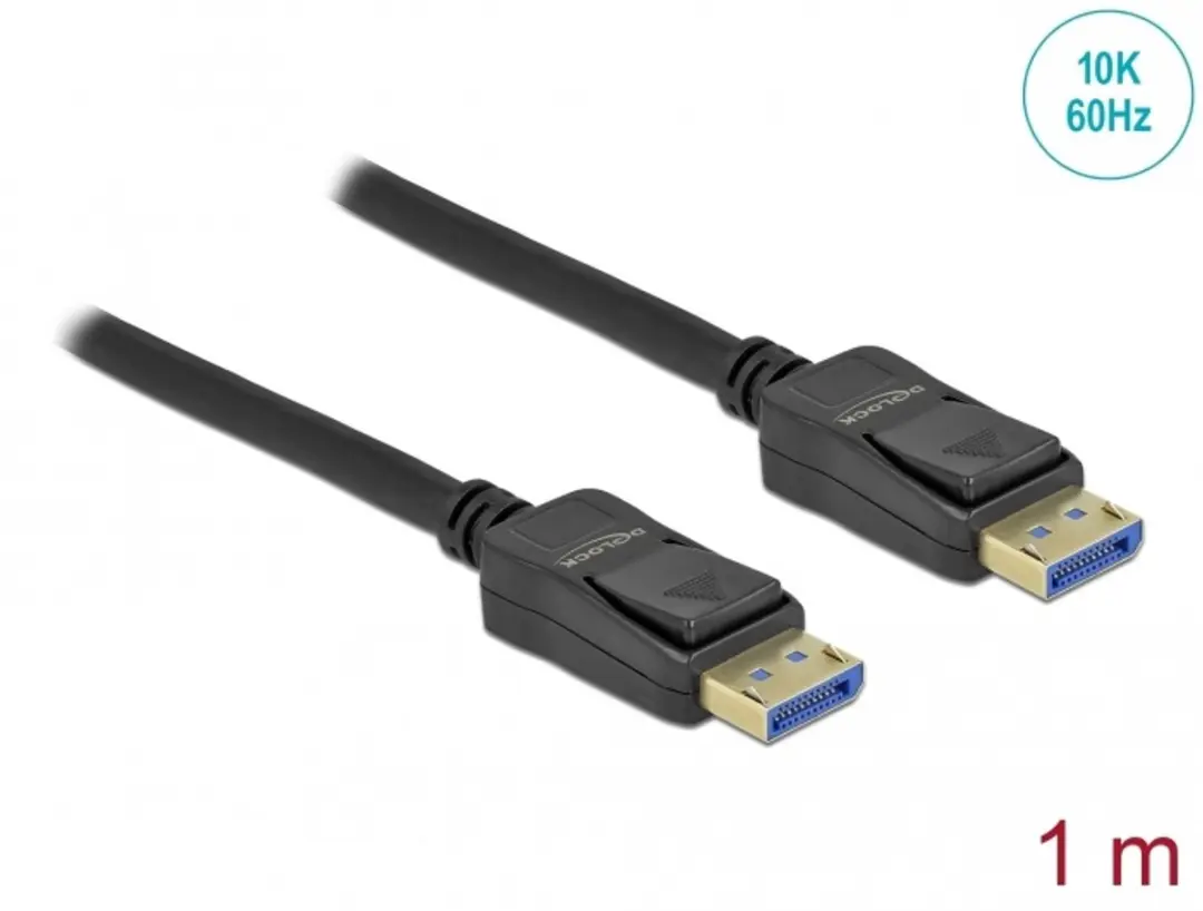 Delock 80261 DisplayPort-kabel 1m - Zwart - afbeelding 3 van 3