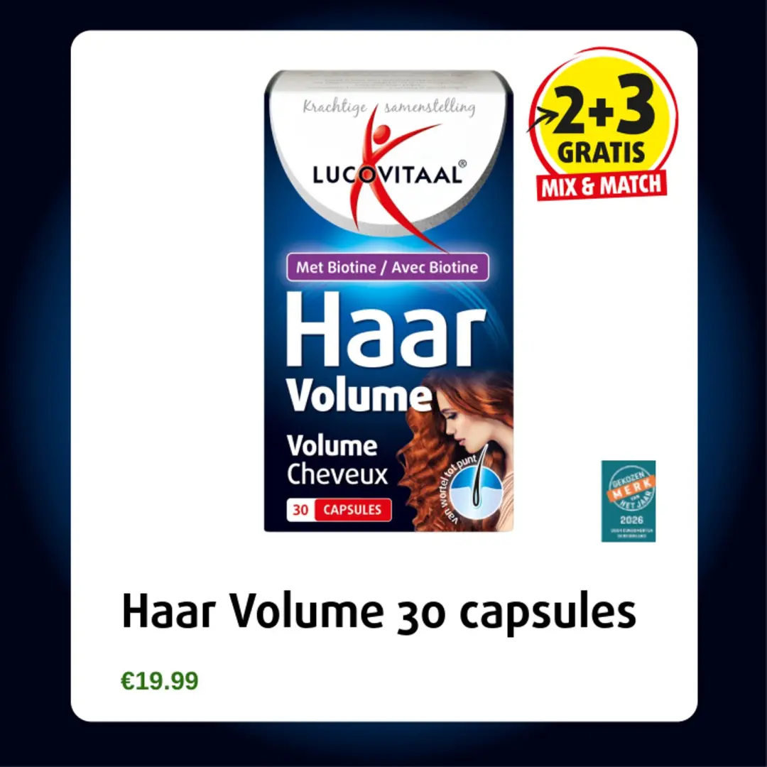 Lucovitaal Haar Volume Capsules 30 Stuks