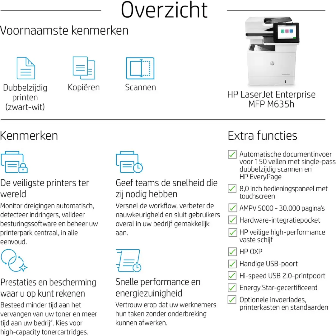 HP LaserJet Enterprise M635h MFP
