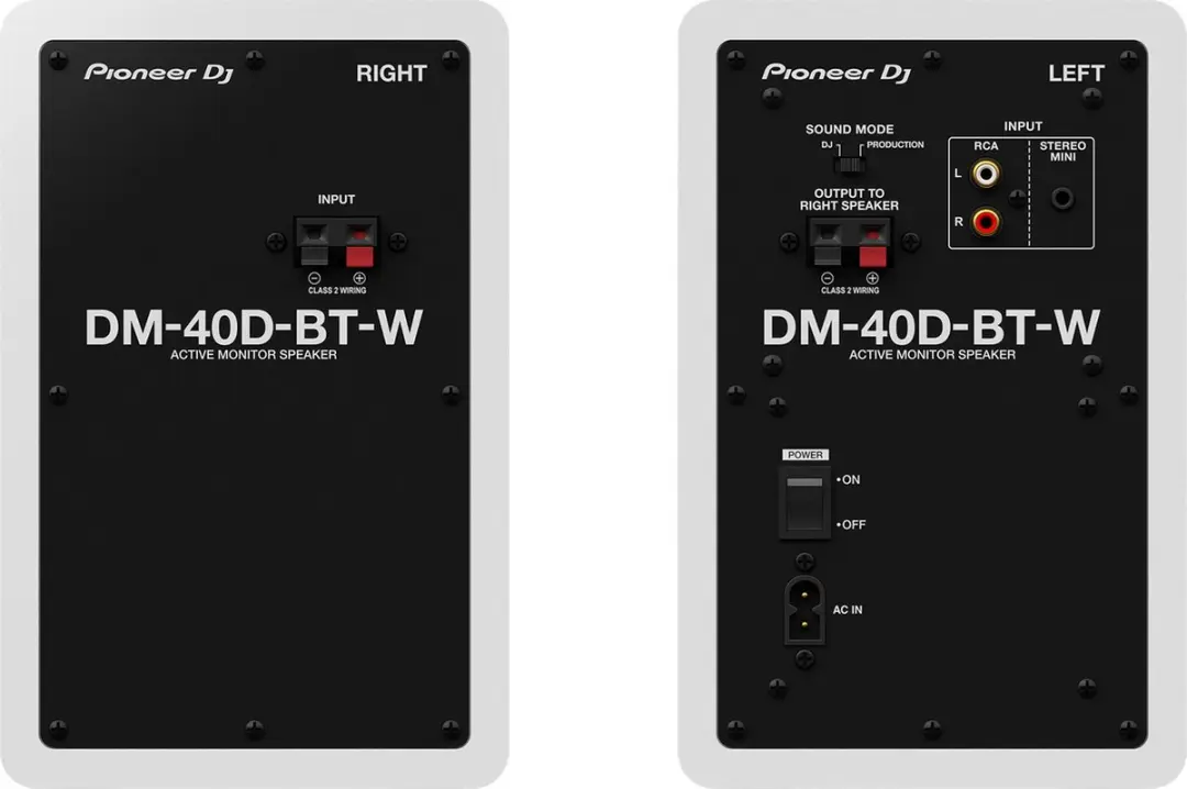 Pioneer DJ DM-40D-BT-W Bluetooth Monitorboxen - Wit - afbeelding 2 van 3