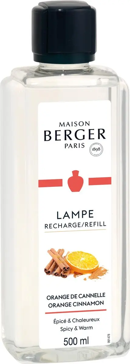 Lampe Berger Navulling Orange de Cannelle 500ml - afbeelding 4 van 4