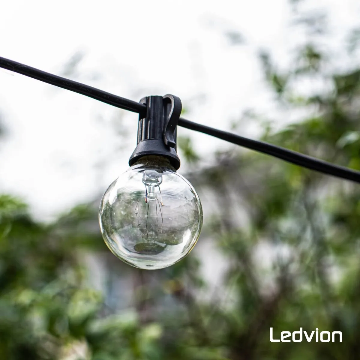 LEDVION Lichtsnoer 42m Dimbaar 75x E12 - 22.5W Warm Wit - afbeelding 6 van 6