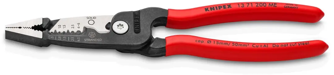 Knipex WireStripper metrisch kunststof greep, 200 mm, fijne 5 in 1 multifunction