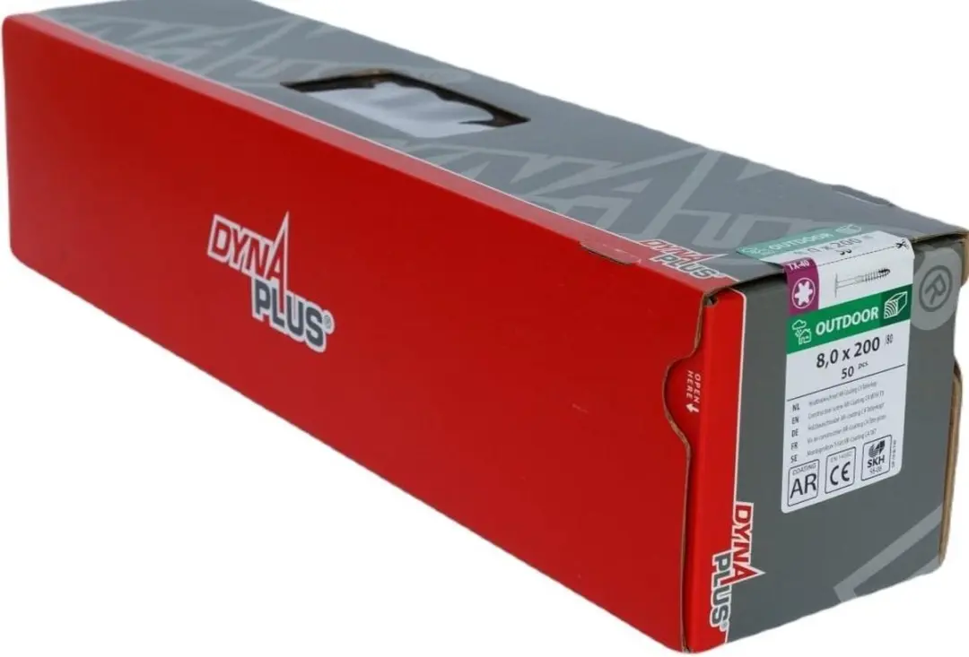 Dynaplus Torx 40 Houtbouwschroef 8x200mm AR-Bronze - 50 Stuks - afbeelding 5 van 5